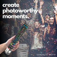 Multicolor Confetti Cannons | 6 PACK