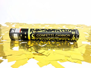 Gold Mylar Confetti Cannons | 6 PACK