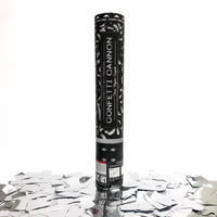 Silver Mylar Confetti Cannons | 6 PACK