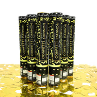 Gold Mylar Confetti Cannons | 6 PACK