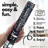 Patriotic Confetti Cannons | 6 PACK