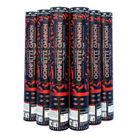 Red Mylar Confetti Cannons | 6 PACK