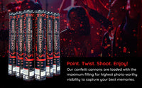 Red Mylar Confetti Cannons | 6 PACK