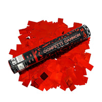 Red Mylar Confetti Cannons | 6 PACK
