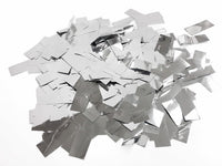 Silver Mylar Confetti Cannons | 6 PACK