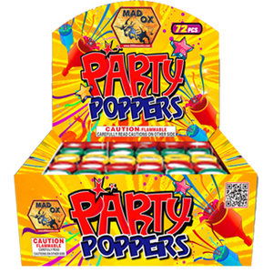 Pull String Party Poppers (72 pcs)