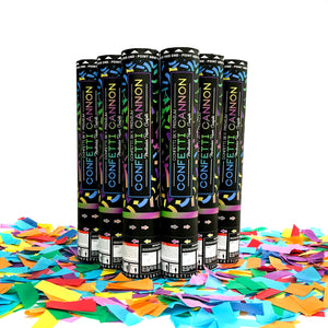 Multicolor Confetti Cannons | 6 PACK