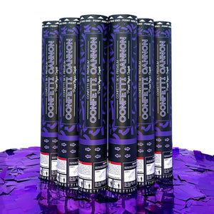 Purple Mylar Confetti Cannon | 6 PACK